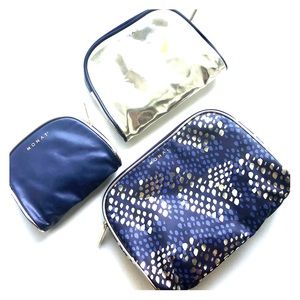 MONAT brand cosmetic bag trio set